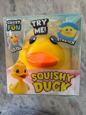 Yellow Squishy Duck - Stretchy Kids Toy